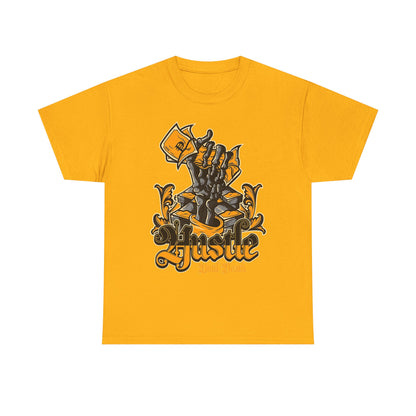 Hustle Unisex Heavy Cotton Tee - Motivational Graphic Shirt for Every Aspiring Dreamer