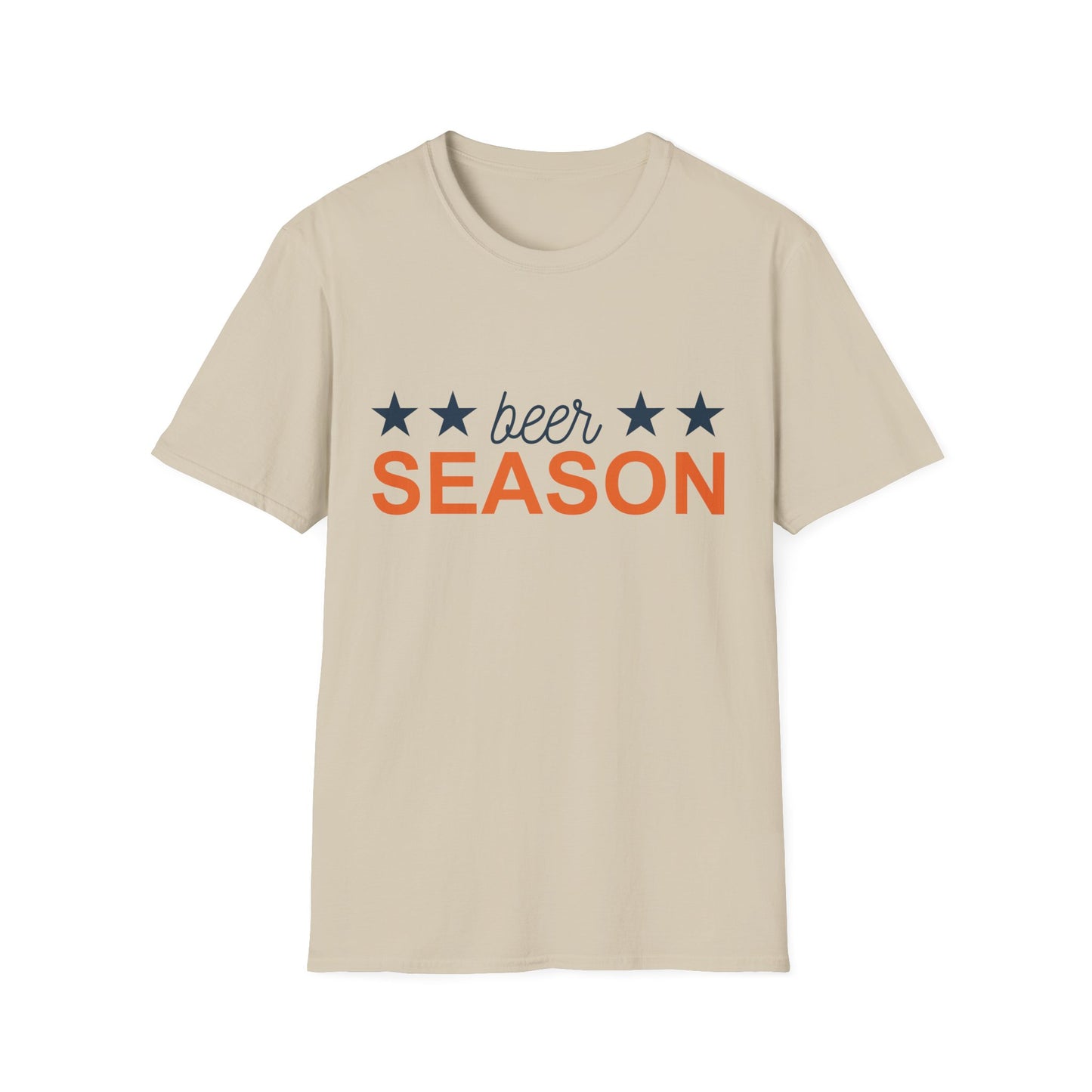 Beer Season Unisex Softstyle T-Shirt, Funny T-Shirt for Beer Lovers, Gift for Friends, Custom Apparel, Summer BBQ Outfit, Casual Wear