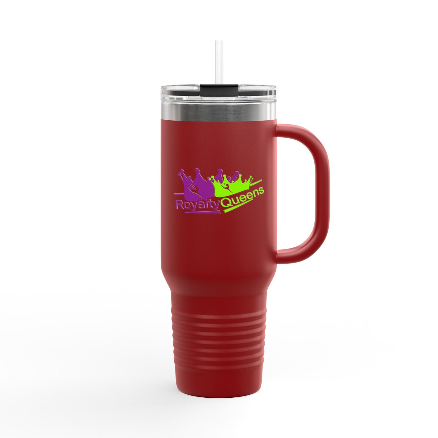 Royalty Insulated Travel Mug | 40oz | Colorful Crown Design | Holiday Gift | Road Trip Mug | Coffee Lover's Essential