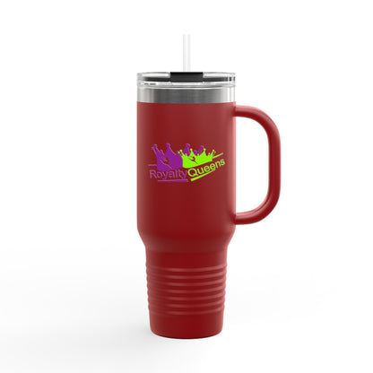 Royalty Insulated Travel Mug | 40oz | Colorful Crown Design | Holiday Gift | Road Trip Mug | Coffee Lover's Essential