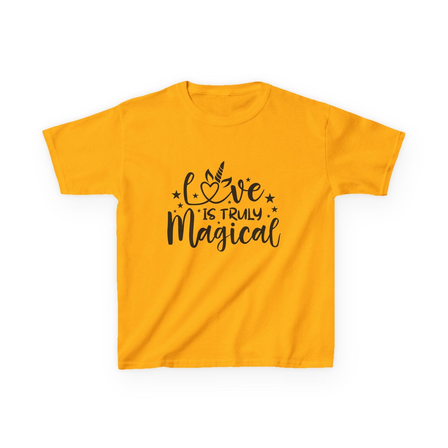 Kids Magical Love Tee - Cute & Comfy Heavy Cotton T-Shirt for Children