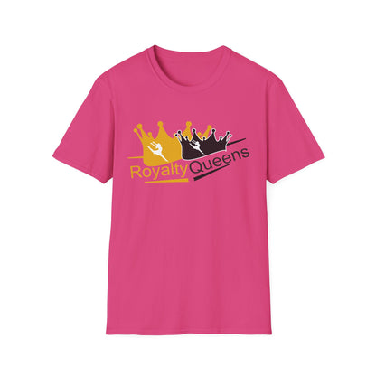 Royalty Queens T-Shirt, Unisex Softstyle Tee, Perfect for Gifts, Birthday Celebrations, Casual Wear, Empowerment Fashion, Unique Style