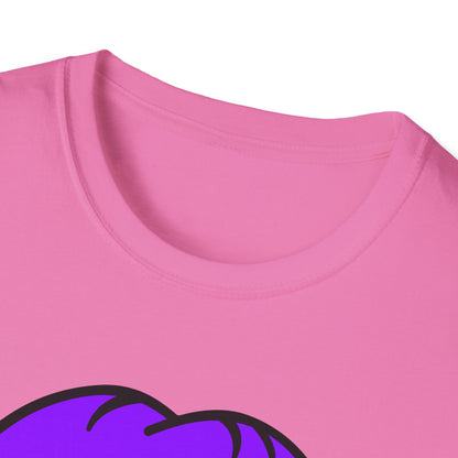 Pride Graphic Tee, Rainbow Mouth Design T-Shirt, Unisex Softstyle Shirt, LGBTQ+ Apparel, Fun Casual Wear, Birthday Gift