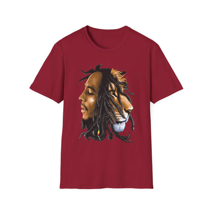 Rasta Lion Unisex Softstyle T-Shirt - Reggae Vibes Inspired Apparel