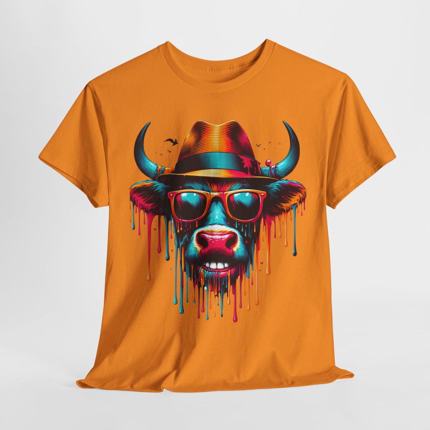 Cool Cow Graphic Unisex Heavy Cotton Tee - Fun Party T-Shirt