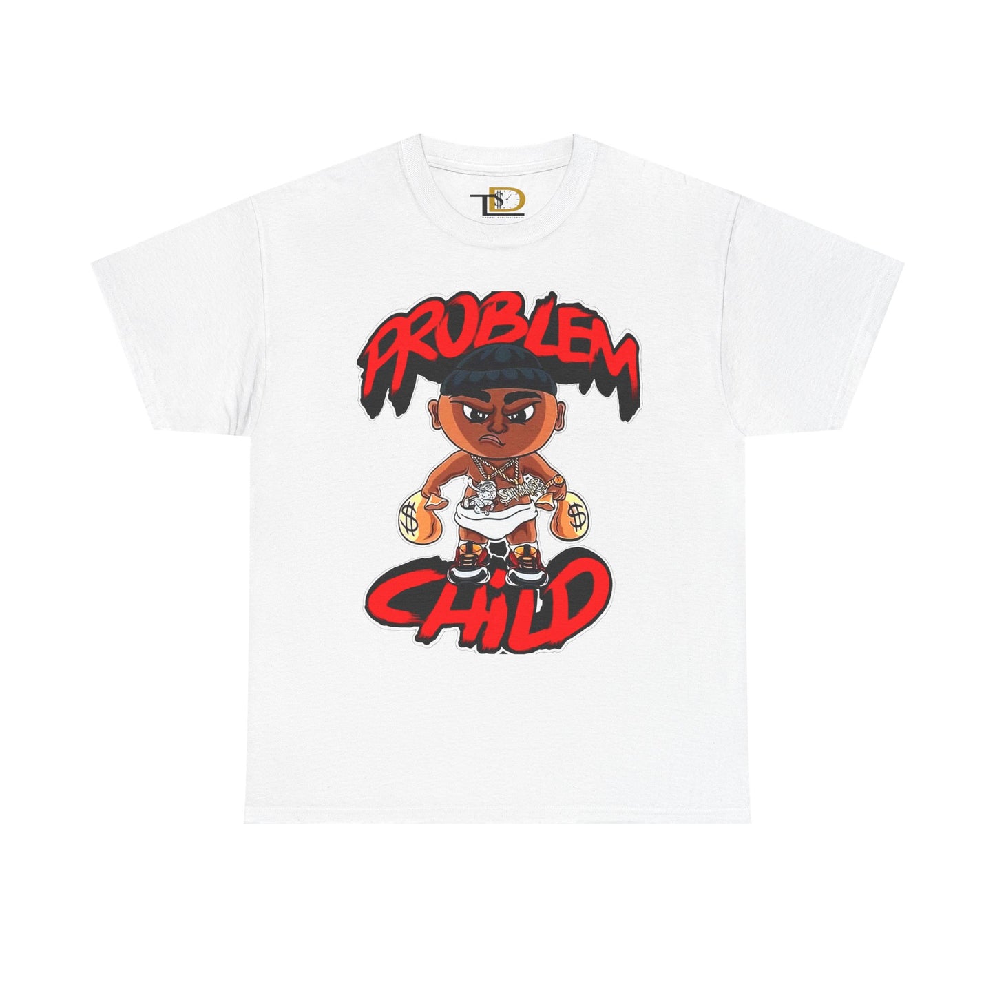 Problem Child Unisex Heavy Cotton Tee - Bold Graphic for Streetwear Lovers