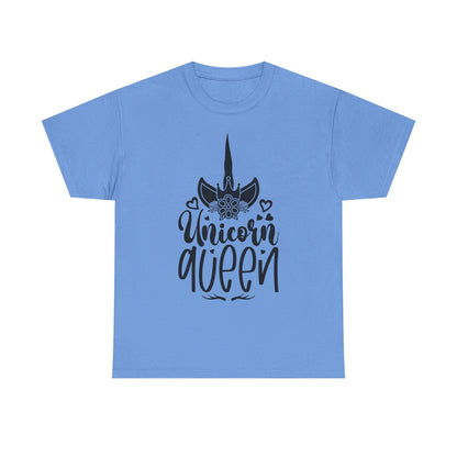 Unicorn Queen Unisex Heavy Cotton Tee - Fun and Playful Graphic T-Shirt for Unicorn Lovers