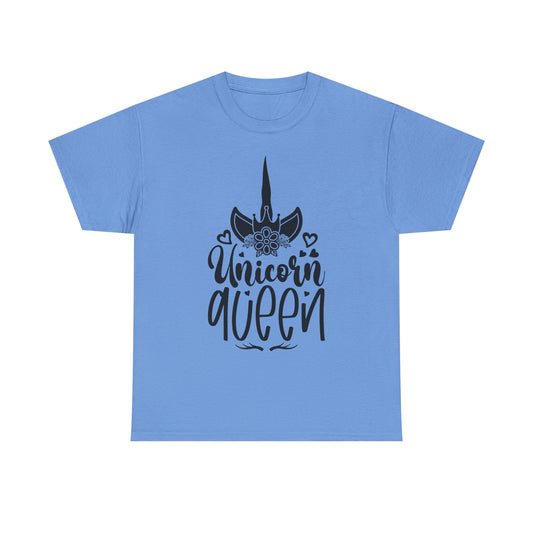 Unicorn Queen Unisex Heavy Cotton Tee - Fun and Playful Graphic T-Shirt for Unicorn Lovers