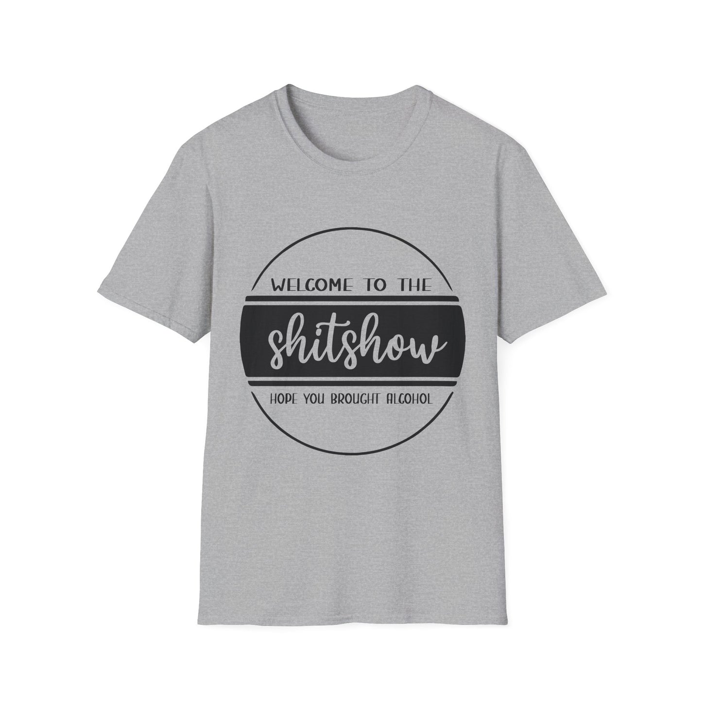 Welcome to the Shitshow Unisex Softstyle T-Shirt - Fun Party Humor Tee