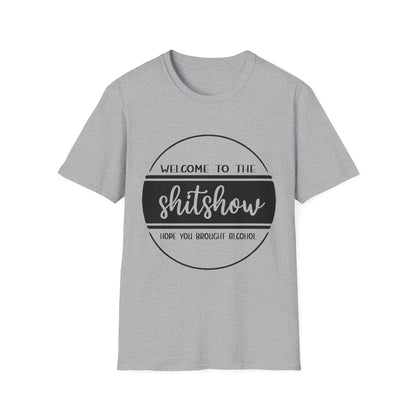 Welcome to the Shitshow Unisex Softstyle T-Shirt - Fun Party Humor Tee