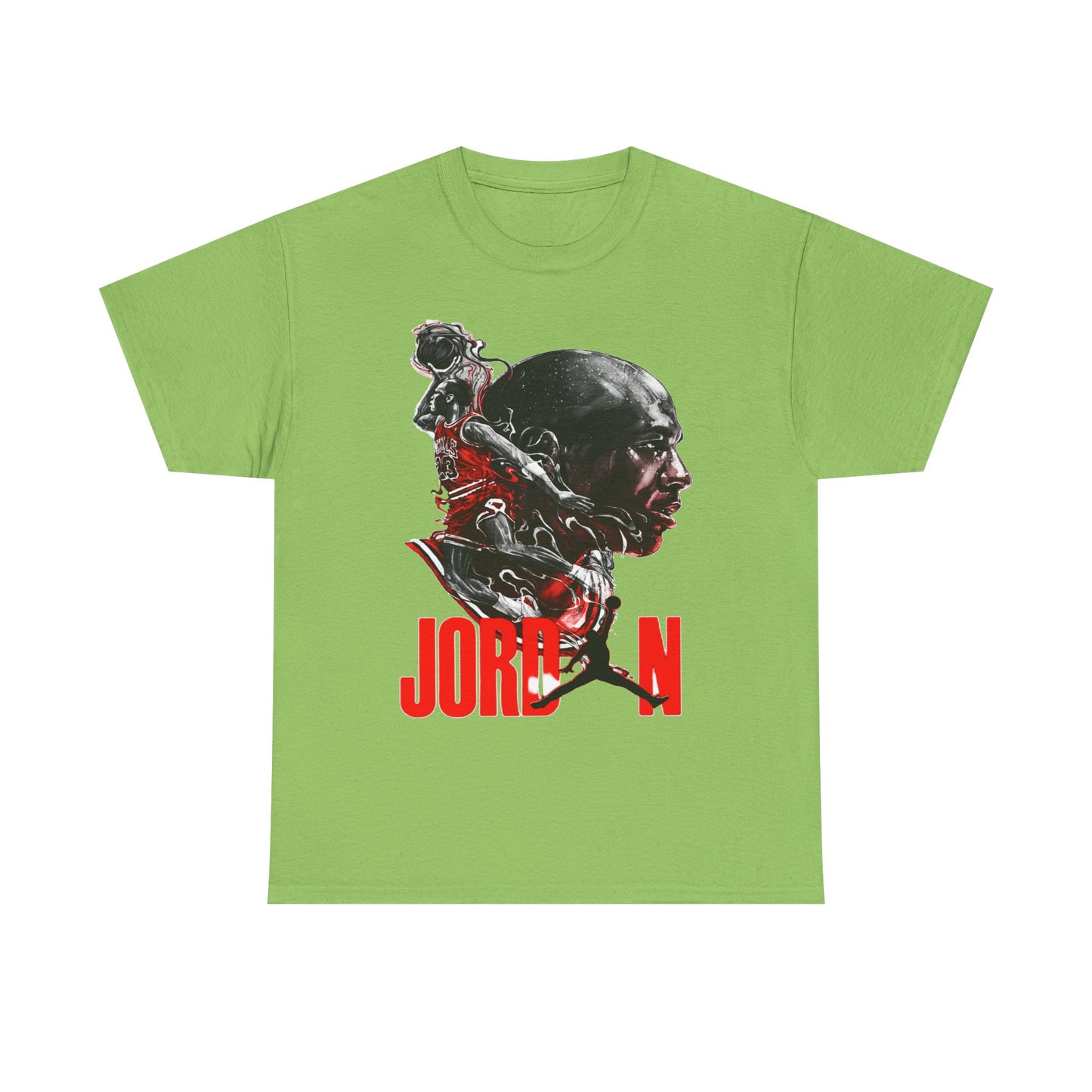 Jordan Inspired Unisex Heavy Cotton Tee - Retro Style Graphic Shirt