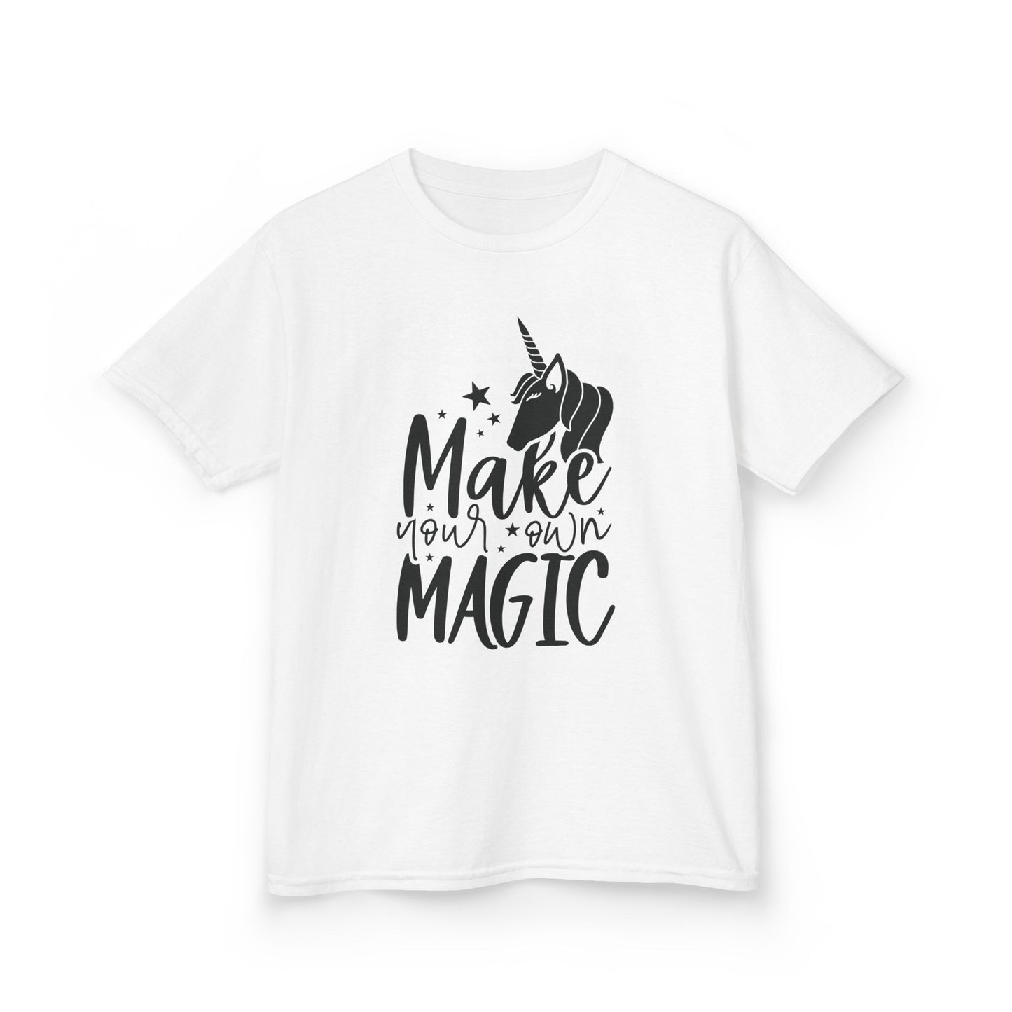 Kids Unicorn Magic Tee - 'Make Your Own Magic' Cotton Shirt