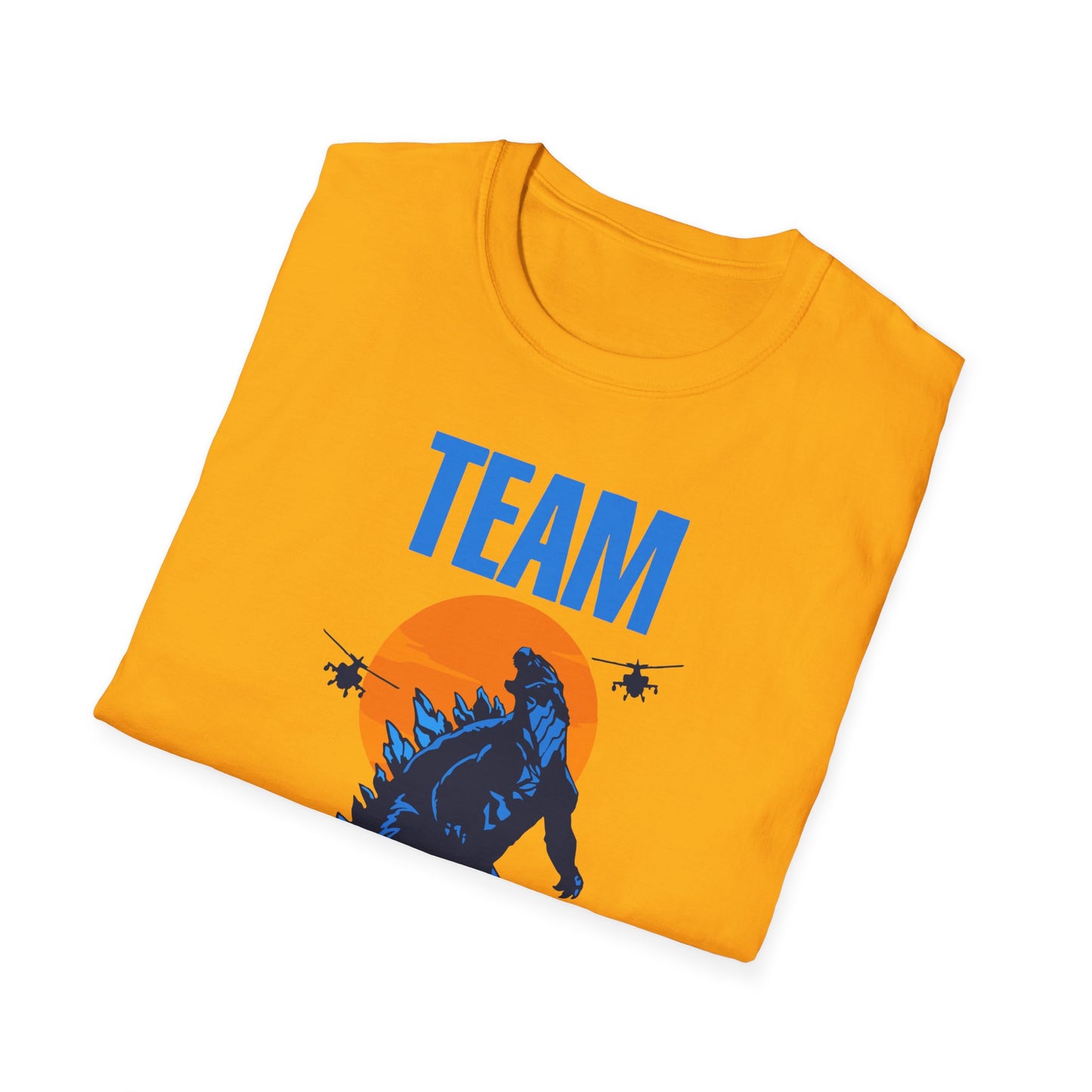 Team Godzilla Unisex Softstyle T-Shirt – Comfortable Graphic Tee for Movie Fans