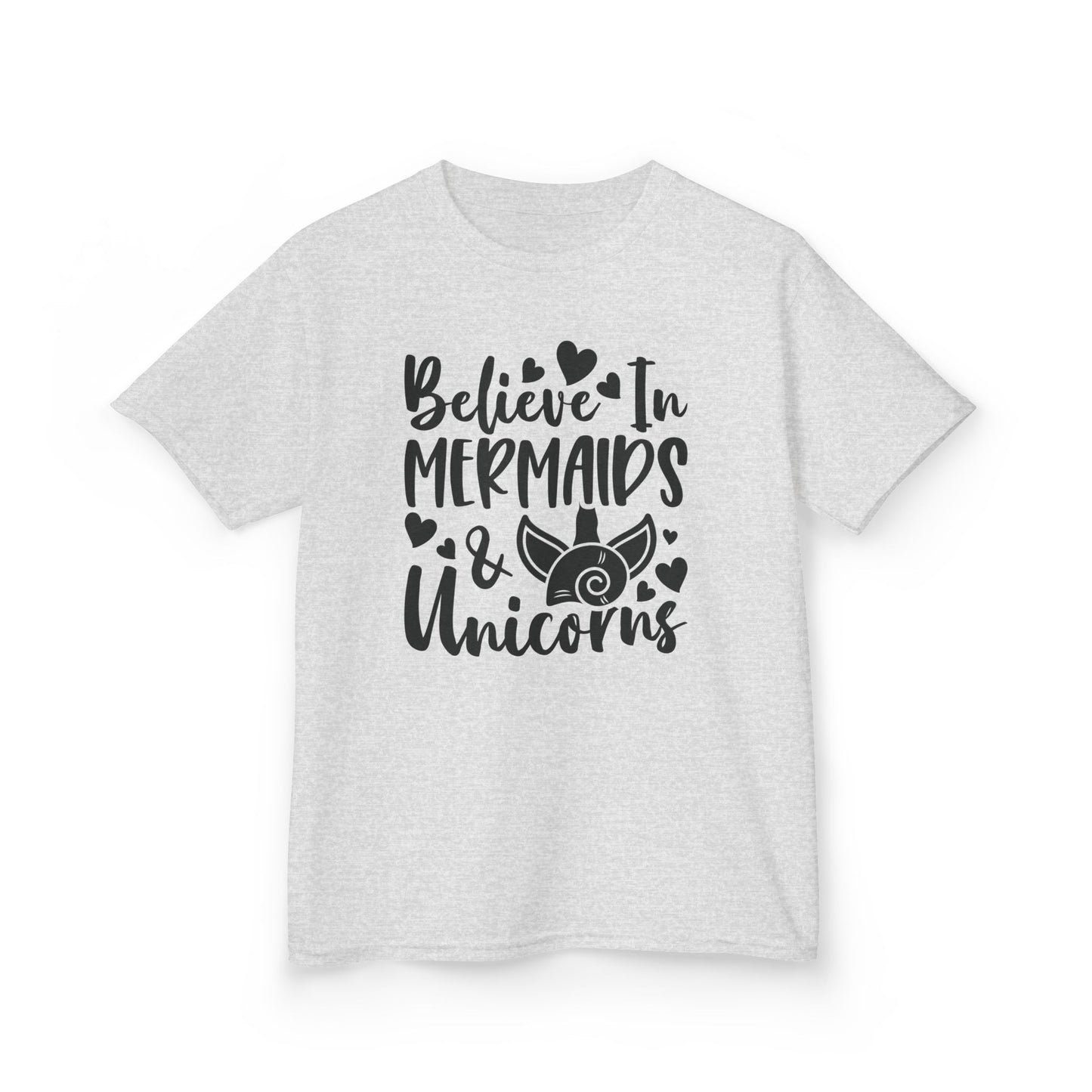 Kids Heavy Cotton™ Tee - Believe in Mermaids & Unicorns T-Shirt
