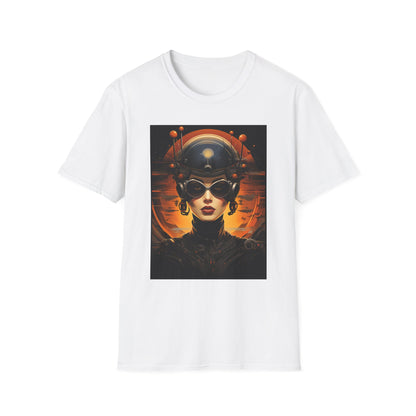 Futuristic Graphic Tee - Unisex Softstyle T-Shirt with Sci-Fi Design