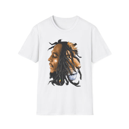 Rasta Lion Unisex Softstyle T-Shirt - Reggae Vibes Inspired Apparel