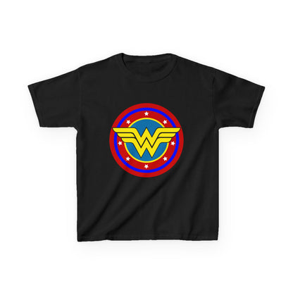 Wonder Woman Kids Tee, Superhero Shirt, Birthday Gift, Comic Book Apparel, Children's Clothing, Cartoon T-Shirt, Movie Merchandise