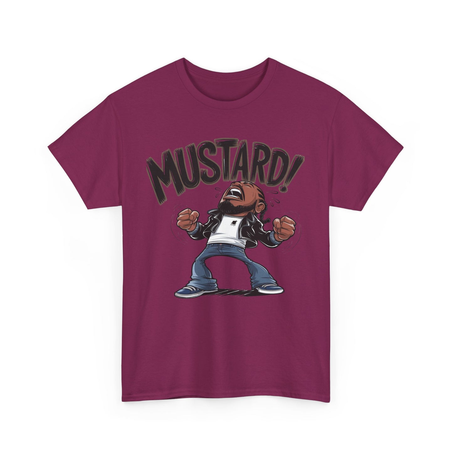 Mustard! Graphic Unisex Heavy Cotton Tee - Fun Casual Streetwear T-Shirt