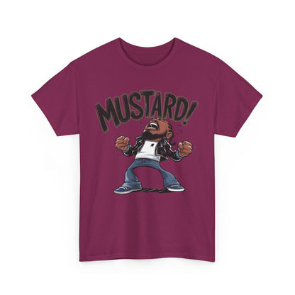 Mustard! Graphic Unisex Heavy Cotton Tee - Fun Casual Streetwear T-Shirt