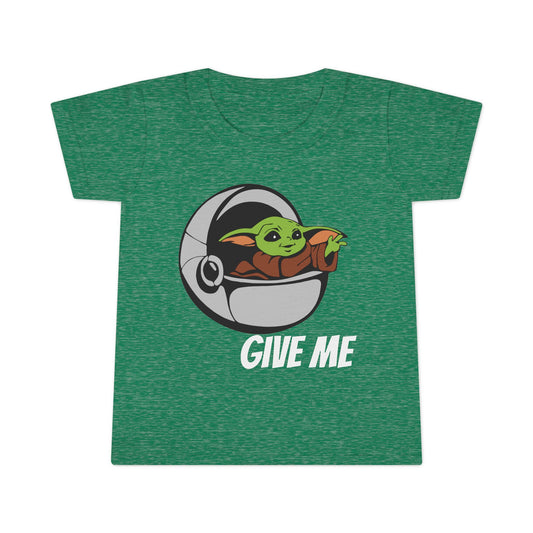 Cute Baby Yoda Toddler T-Shirt - 'Give Me' Design