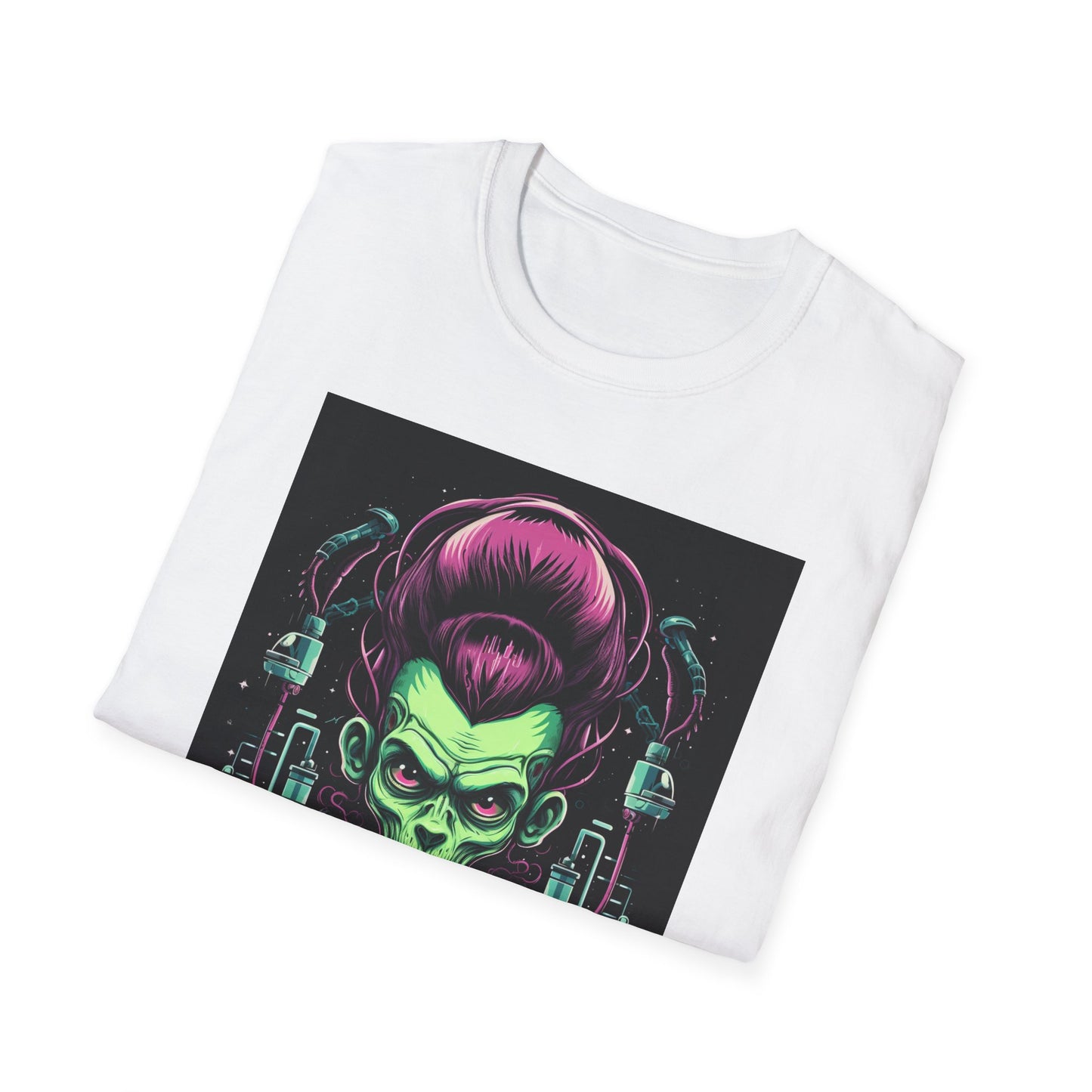 Cosmic Sci-Fi Graphic T-Shirt - Unisex Softstyle