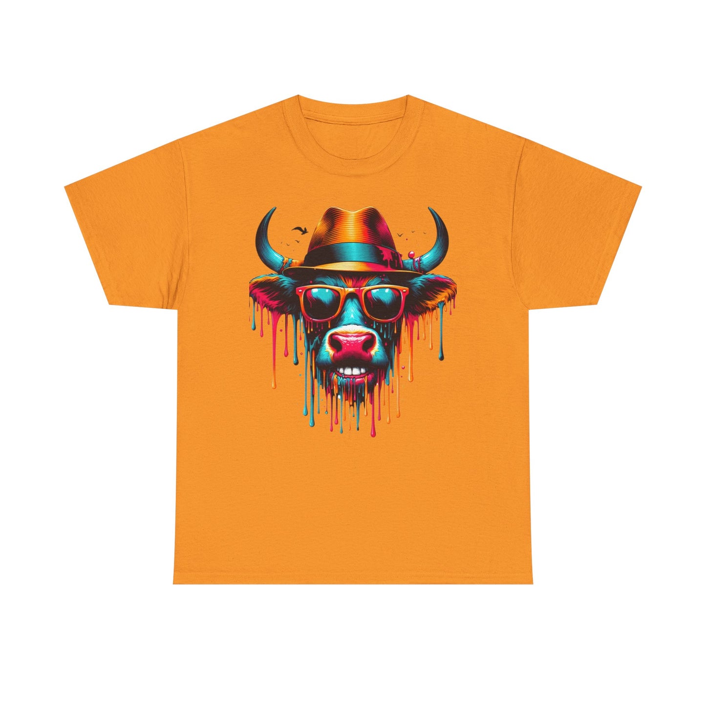 Cool Cow Graphic Unisex Heavy Cotton Tee - Fun Party T-Shirt