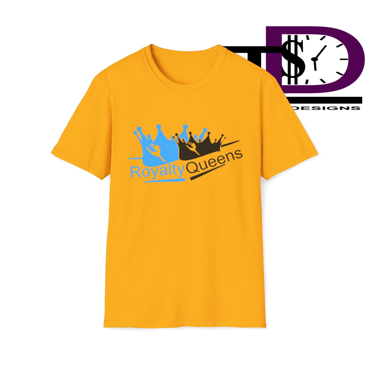 Royalty Queens Unisex Softstyle T-Shirt, Casual Tee, Gift for Queens, Birthday Shirt, Empowerment Apparel, Everyday Wear