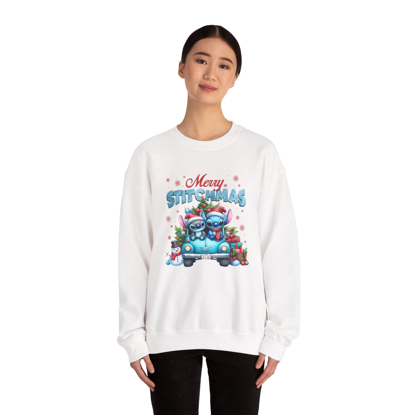 Merry Stitchmas Sweatshirt – Cute Stitch Holiday Crewneck