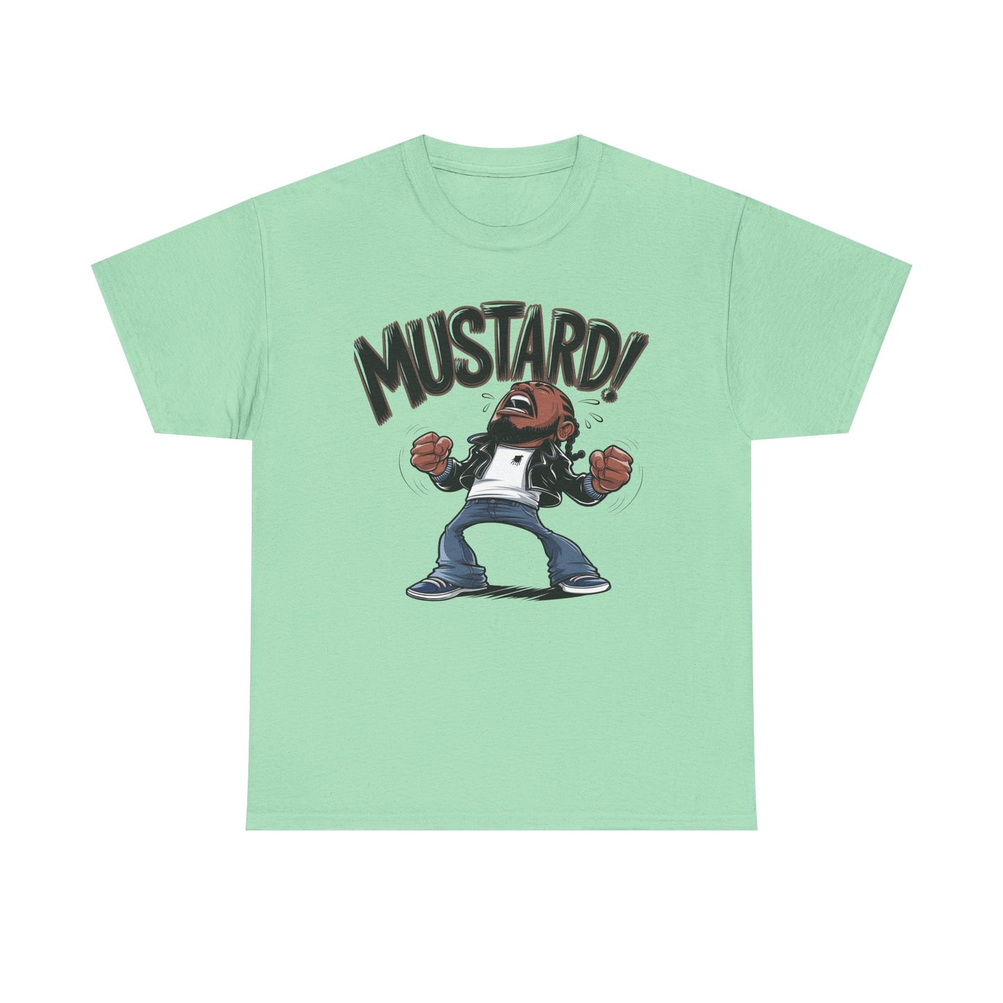 Mustard! Graphic Unisex Heavy Cotton Tee - Fun Casual Streetwear T-Shirt