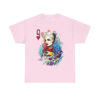 Harley Quinn Inspired Unisex Heavy Cotton Tee - Bold Graphic Design