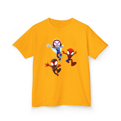 Kids Superhero Adventure Tee, Kids Birthday Gift, Fun Playwear, Spiderman Costume Shirt, Cartoon Character T-Shirt, Summer Outfit