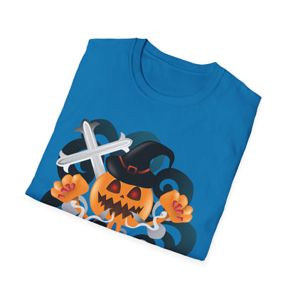 Halloween Pumpkin Graphic Tee, Unisex T-Shirt, Fall Fashion, Spooky Season Shirt, Trick or Treat Apparel, Casual Halloween Outfit