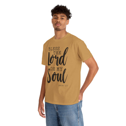 Bless the Lord Unisex Heavy Cotton Tee - Inspirational Christian Shirt