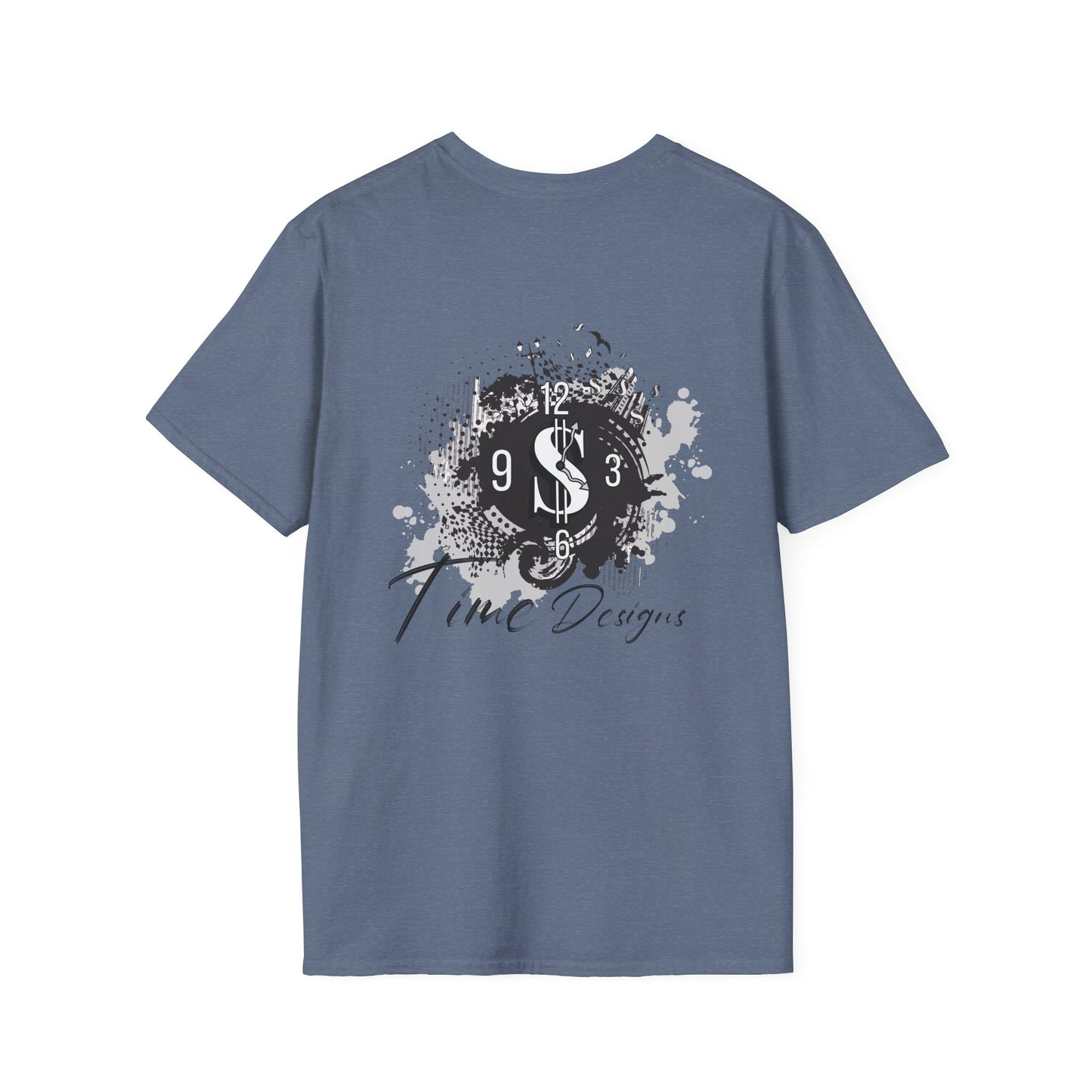 Inspirational Unisex Softstyle T-Shirt - "Time is Money" Statement Tee for Financial Motivators