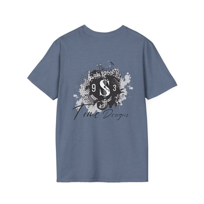 Inspirational Unisex Softstyle T-Shirt - "Time is Money" Statement Tee for Financial Motivators
