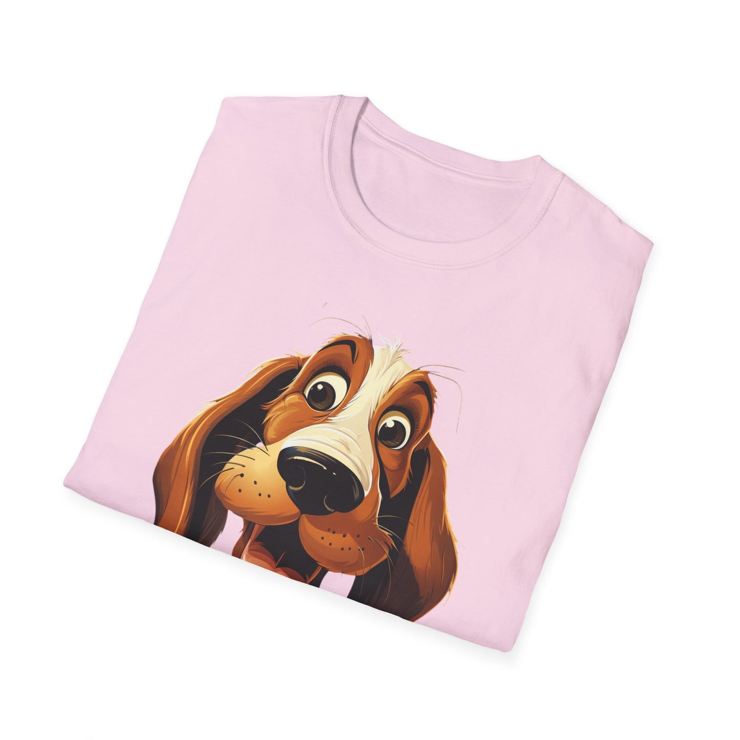 Playful Dog Graphic T-Shirt - Unisex Softstyle Tee for Dog Lovers