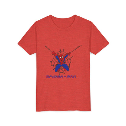 Spider-Man Youth Short Sleeve Tee - Fun Graphic Tee for Kids, Superhero Shirt, Birthday Gift, Comic Theme Apparel, Playtime Wear