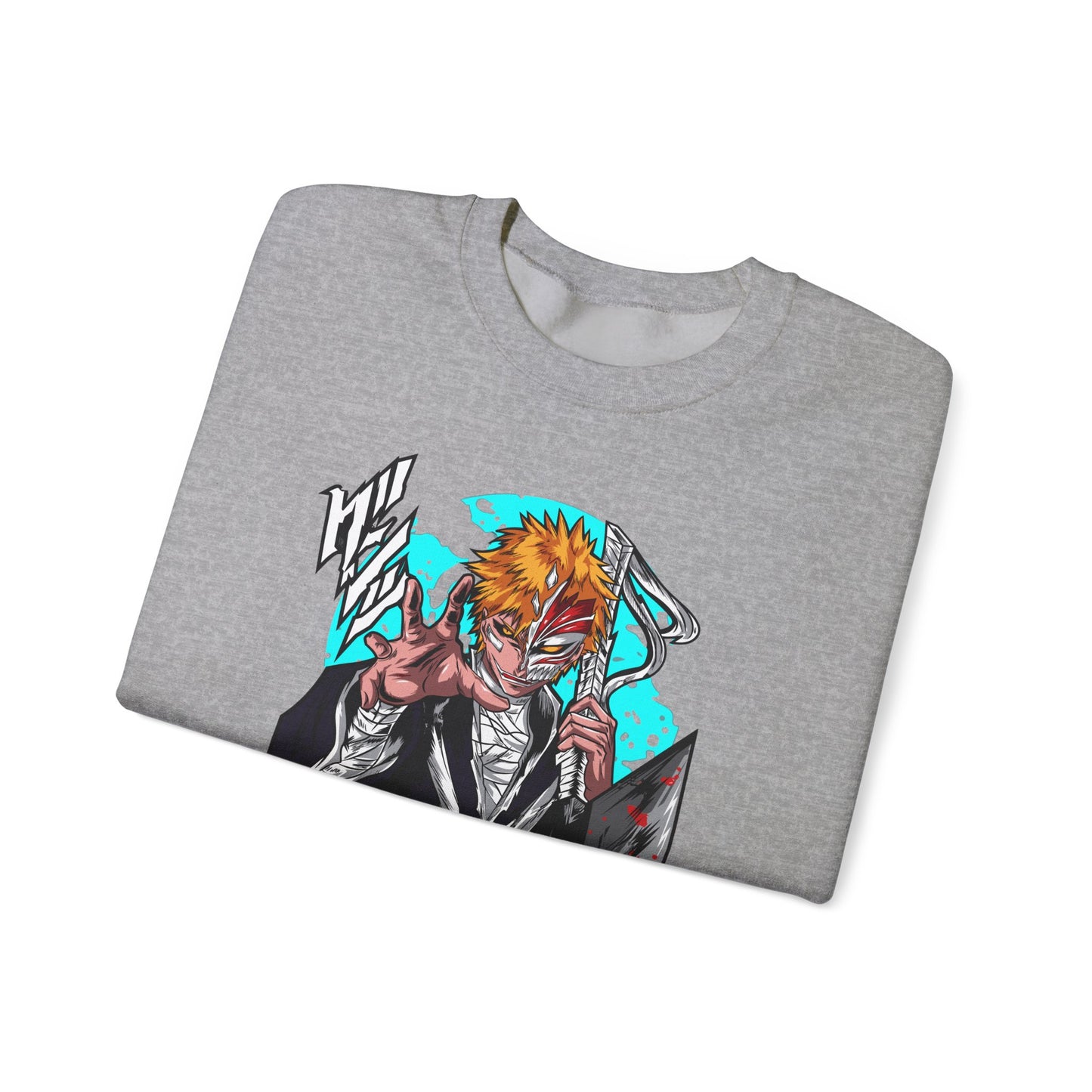 Anime Demon Slayer-Inspired Crewneck Sweatshirt — Ichigo-Style Character Art
