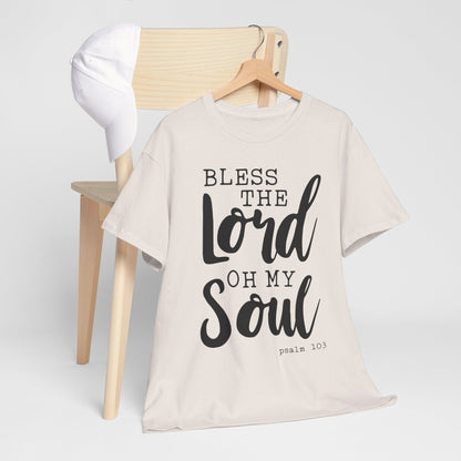 Bless the Lord Unisex Heavy Cotton Tee - Inspirational Christian Shirt