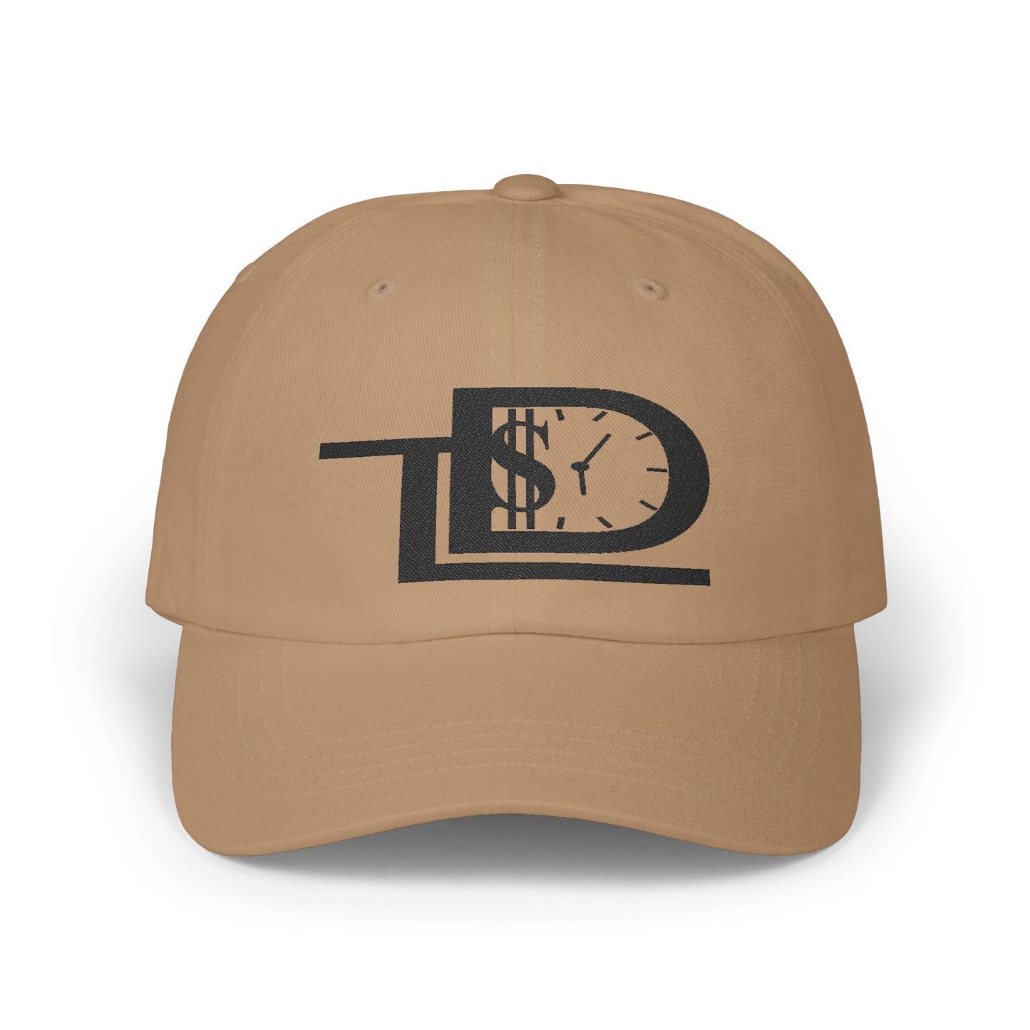 Classic Dad Cap with Dollar Clock Design | Trendy Unisex Hat, Gift for Father's Day, Stylish Everyday Accessory, Adjustable Cap