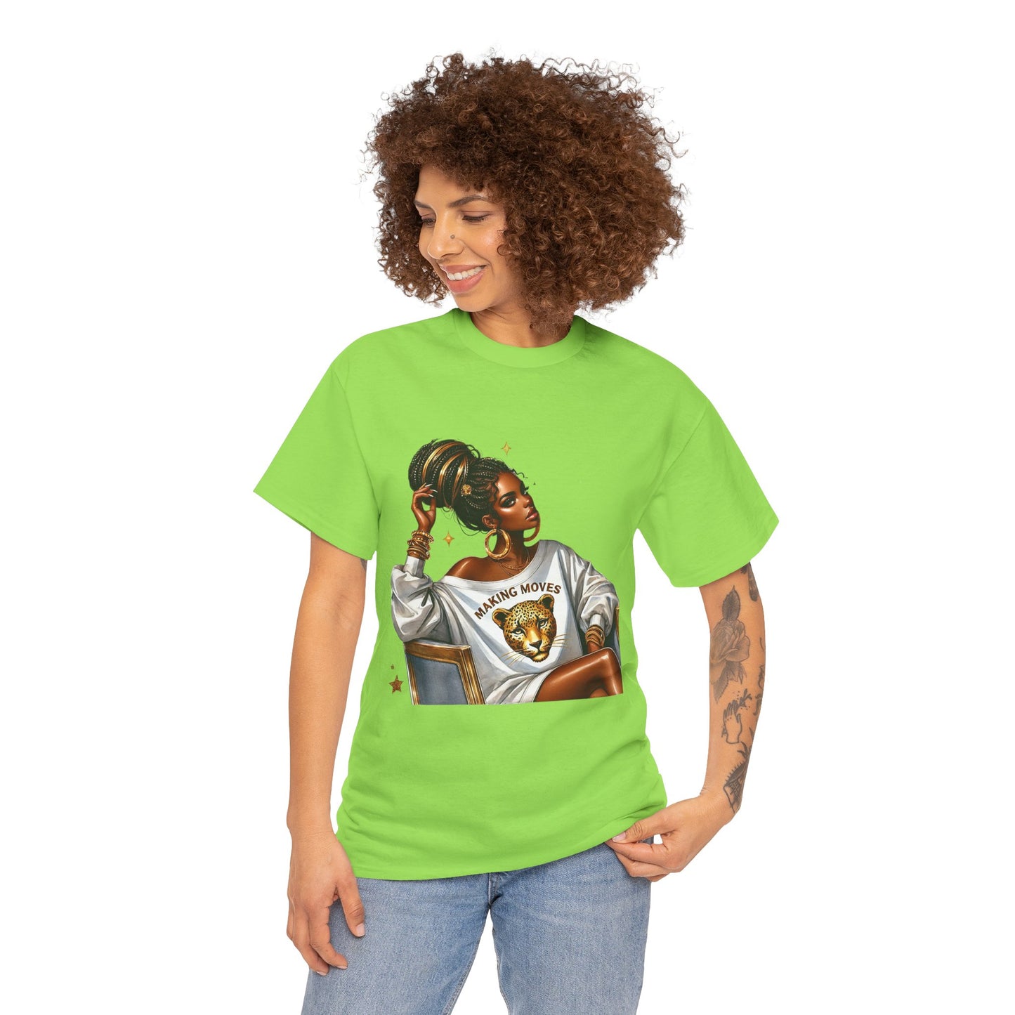 Empowering Women Graphic Tee - 'Making Moves' Heavy Cotton Unisex T-Shirt
