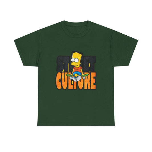 Retro Bart Simpson Unisex Heavy Cotton Tee - Street Culture Vibe