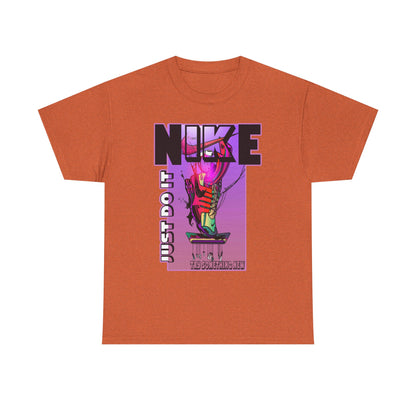 Vintage-Style Nike Unisex Heavy Cotton Tee - Just Do It Graphic Shirt
