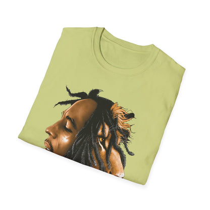 Rasta Lion Unisex Softstyle T-Shirt - Reggae Vibes Inspired Apparel