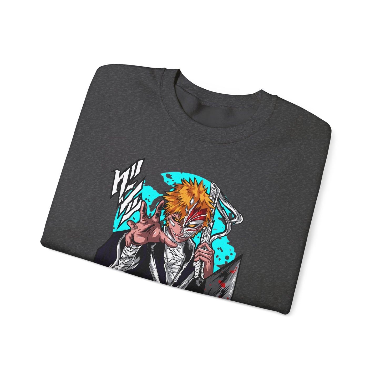 Anime Demon Slayer-Inspired Crewneck Sweatshirt — Ichigo-Style Character Art