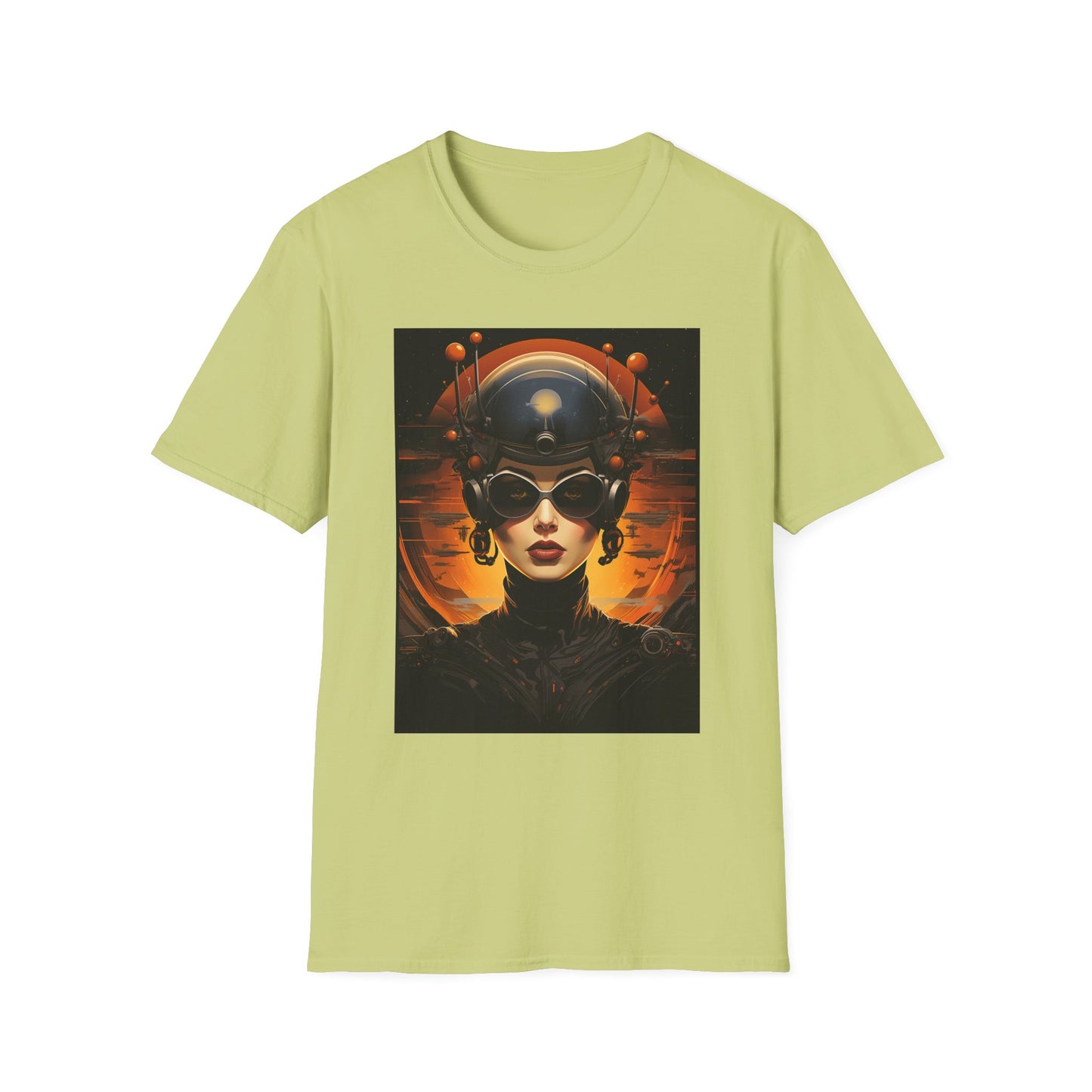 Futuristic Graphic Tee - Unisex Softstyle T-Shirt with Sci-Fi Design
