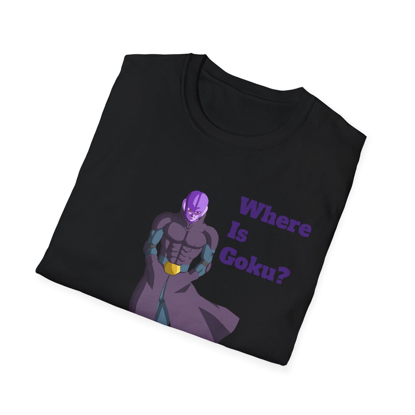 Where Is Goku? Unisex Softstyle T-Shirt for Anime Fans