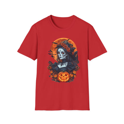 Spooky Halloween Graphic Tee, Unisex Softstyle T-Shirt, Fall Fashion, Halloween Costume, Pumpkin Decor, October Celebration
