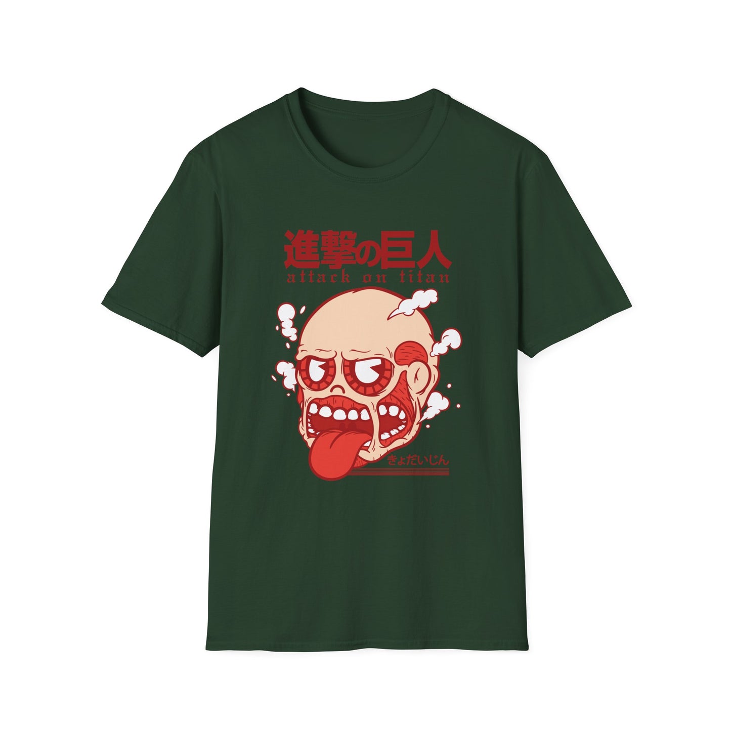 Anime-Inspired Unisex Softstyle T-Shirt, Perfect for Casual Wear, Gift for Anime Fans, Attack on Titan Tee, Streetwear Fashion, Cosplay Top