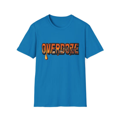Street Style Unisex T-Shirt with 'OVERDOZE' Graphic